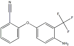 2-[4-amino-3-(trifluoromethyl)phenoxy]benzonitrile 结构式