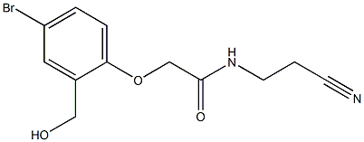 2-[4-bromo-2-(hydroxymethyl)phenoxy]-N-(2-cyanoethyl)acetamide|