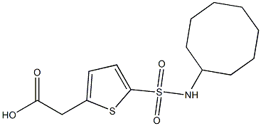  2-[5-(cyclooctylsulfamoyl)thiophen-2-yl]acetic acid