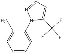 2-[5-(trifluoromethyl)-1H-pyrazol-1-yl]aniline,,结构式