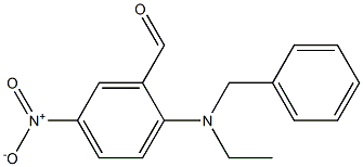 2-[benzyl(ethyl)amino]-5-nitrobenzaldehyde Struktur