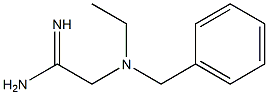 2-[benzyl(ethyl)amino]ethanimidamide Structure