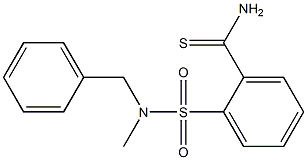 2-[benzyl(methyl)sulfamoyl]benzene-1-carbothioamide 结构式
