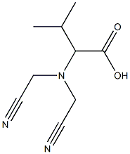 2-[bis(cyanomethyl)amino]-3-methylbutanoic acid Structure