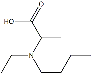 2-[butyl(ethyl)amino]propanoic acid,,结构式