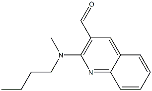 2-[butyl(methyl)amino]quinoline-3-carbaldehyde,,结构式