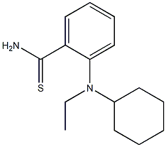 2-[cyclohexyl(ethyl)amino]benzene-1-carbothioamide 结构式