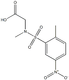 2-[methyl(2-methyl-5-nitrobenzene)sulfonamido]acetic acid