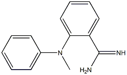 2-[methyl(phenyl)amino]benzene-1-carboximidamide,,结构式