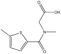 2-[N-methyl(5-methylthiophen-2-yl)formamido]acetic acid Structure