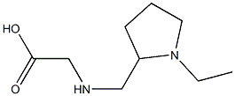 2-{[(1-ethylpyrrolidin-2-yl)methyl]amino}acetic acid Struktur