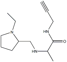 2-{[(1-ethylpyrrolidin-2-yl)methyl]amino}-N-(prop-2-yn-1-yl)propanamide,,结构式