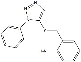 2-{[(1-phenyl-1H-1,2,3,4-tetrazol-5-yl)sulfanyl]methyl}aniline Structure