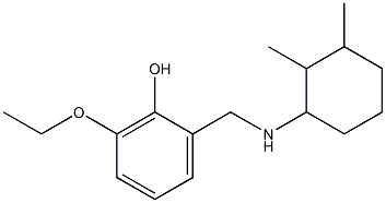 2-{[(2,3-dimethylcyclohexyl)amino]methyl}-6-ethoxyphenol Struktur