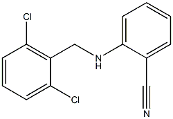 2-{[(2,6-dichlorophenyl)methyl]amino}benzonitrile Structure