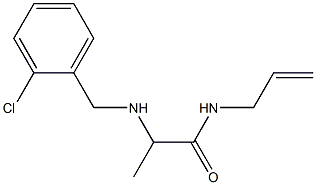 2-{[(2-chlorophenyl)methyl]amino}-N-(prop-2-en-1-yl)propanamide Structure