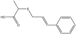 2-{[(2E)-3-phenylprop-2-enyl]thio}propanoic acid,,结构式