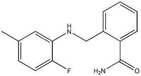 2-{[(2-fluoro-5-methylphenyl)amino]methyl}benzamide|