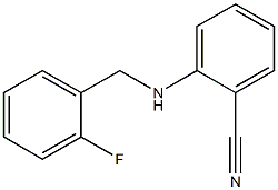 2-{[(2-fluorophenyl)methyl]amino}benzonitrile Struktur