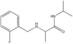 2-{[(2-fluorophenyl)methyl]amino}-N-(propan-2-yl)propanamide Structure