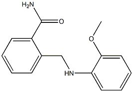 2-{[(2-methoxyphenyl)amino]methyl}benzamide Struktur