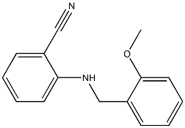 2-{[(2-methoxyphenyl)methyl]amino}benzonitrile Struktur