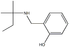 2-{[(2-methylbutan-2-yl)amino]methyl}phenol Struktur