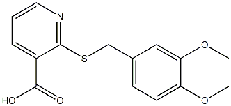 2-{[(3,4-dimethoxyphenyl)methyl]sulfanyl}pyridine-3-carboxylic acid|