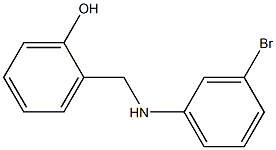 2-{[(3-bromophenyl)amino]methyl}phenol 化学構造式