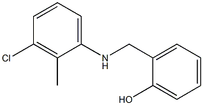 2-{[(3-chloro-2-methylphenyl)amino]methyl}phenol,,结构式