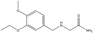 2-{[(3-ethoxy-4-methoxyphenyl)methyl]amino}acetamide Structure