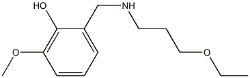 2-{[(3-ethoxypropyl)amino]methyl}-6-methoxyphenol Struktur