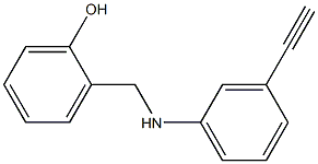 2-{[(3-ethynylphenyl)amino]methyl}phenol,,结构式