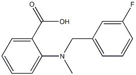 2-{[(3-fluorophenyl)methyl](methyl)amino}benzoic acid|