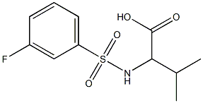 2-{[(3-fluorophenyl)sulfonyl]amino}-3-methylbutanoic acid