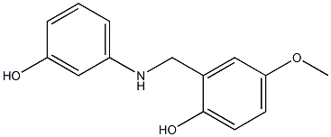 2-{[(3-hydroxyphenyl)amino]methyl}-4-methoxyphenol Structure