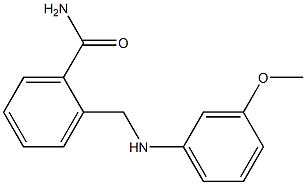 2-{[(3-methoxyphenyl)amino]methyl}benzamide 结构式