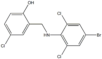 2-{[(4-bromo-2,6-dichlorophenyl)amino]methyl}-4-chlorophenol Structure