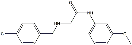 2-{[(4-chlorophenyl)methyl]amino}-N-(3-methoxyphenyl)acetamide