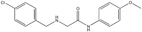 2-{[(4-chlorophenyl)methyl]amino}-N-(4-methoxyphenyl)acetamide,,结构式