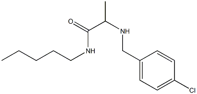 2-{[(4-chlorophenyl)methyl]amino}-N-pentylpropanamide 结构式