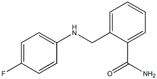  2-{[(4-fluorophenyl)amino]methyl}benzamide