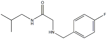 2-{[(4-fluorophenyl)methyl]amino}-N-(2-methylpropyl)acetamide Structure