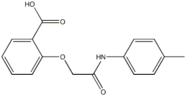 2-{[(4-methylphenyl)carbamoyl]methoxy}benzoic acid,,结构式