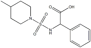 2-{[(4-methylpiperidine-1-)sulfonyl]amino}-2-phenylacetic acid