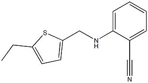 2-{[(5-ethylthiophen-2-yl)methyl]amino}benzonitrile,,结构式