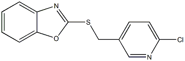 2-{[(6-chloropyridin-3-yl)methyl]sulfanyl}-1,3-benzoxazole Structure