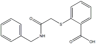 2-{[(benzylcarbamoyl)methyl]sulfanyl}benzoic acid Struktur