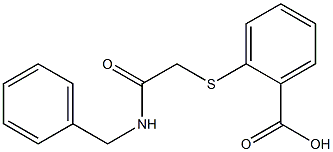 2-{[(benzylcarbamoyl)methyl]sulfanyl}benzoic acid 化学構造式