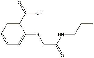 2-{[(propylcarbamoyl)methyl]sulfanyl}benzoic acid